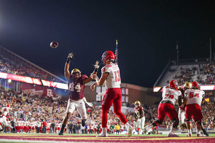 Last Saturday against Boston College, North Carolina State quarterback Devin Leary threw for 251 yards and three touchdowns.